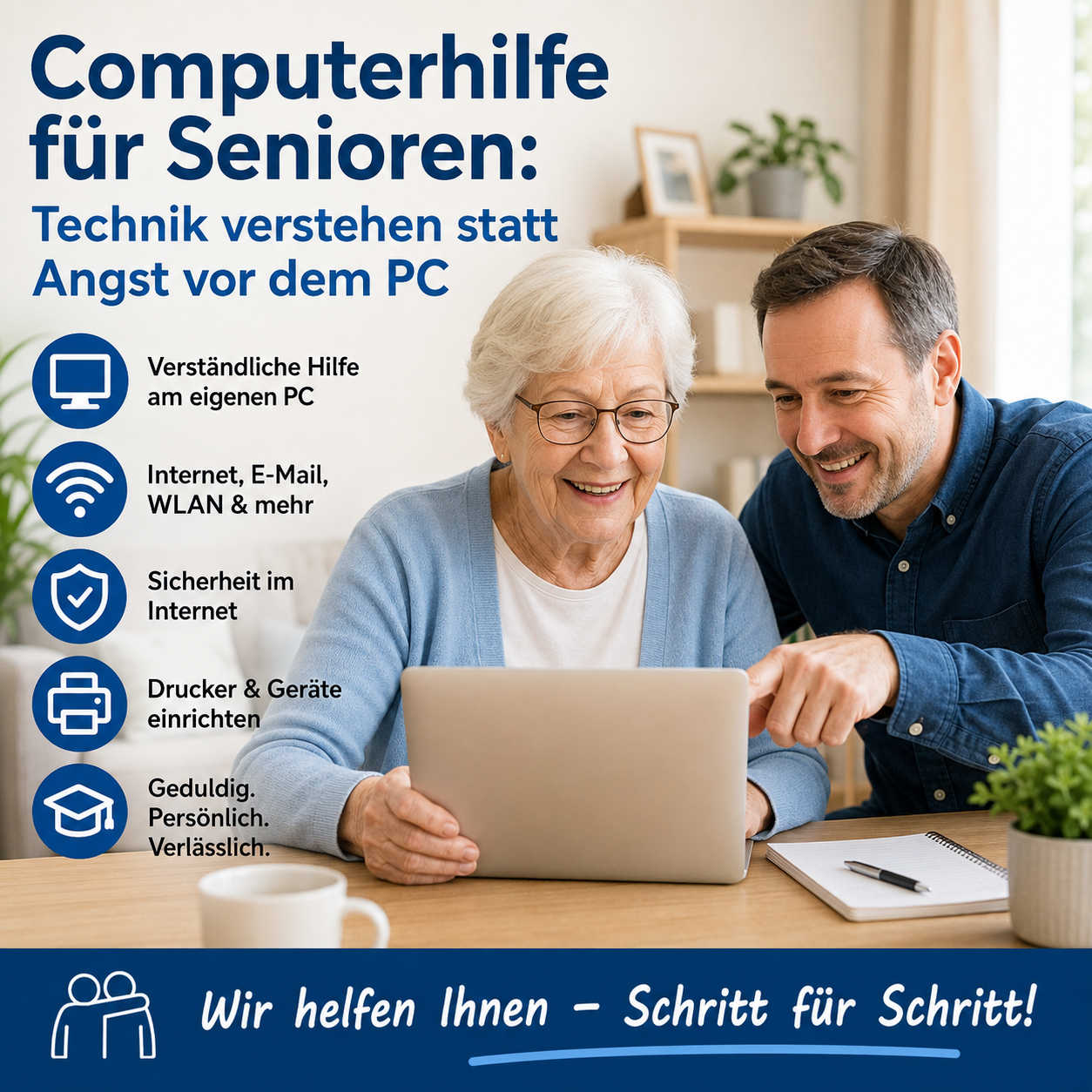 Computerhilfe für Senioren: Technik verstehen statt Angst vor dem PC
